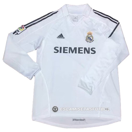 Camiseta Real Madrid 1ª Manga Larga Retro 2006 - Haga un click en la imagen para cerrar